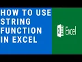 How To use String Function in Excel