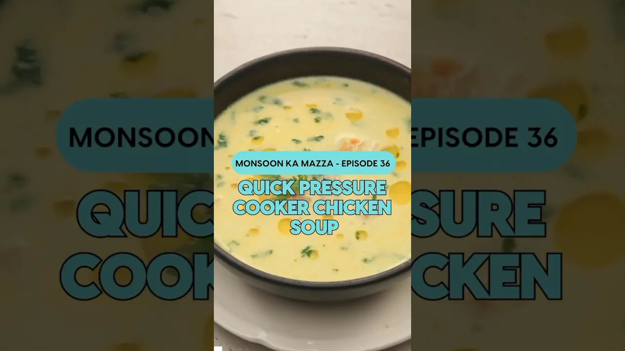 Monsoon and Chicken Soup go hand in hand especially if it is this easy to make it ! #shorts