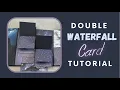 Double Waterfall Card Tutorial Reverse Waterfall Card