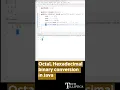 Octal Hexadecimal Number conversion in Java