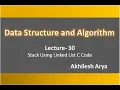 L30 - Stack using linked list C code