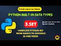 3 SET in PYTHON Complete SET from Basic to advance in one Python SET Tutorial
