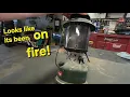 August 1956 Coleman 220E looks like it has been on fire Let s see if we can fix it