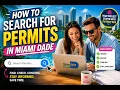 How to search for permits in Miami dade