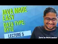 CUTEST DATATYPES BYTE - JAVA PROGRAMMING in hindi Java tutorial in Hindi 2022
