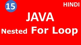 Nesting for loop Part - 15 Java Tutorial Tech Talk Tricks