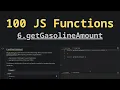 6 getGasolineAmount Solving 100 JS Functions