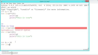 010 Learn python and ruby programming - If statement