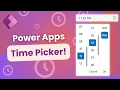 Power Apps Modern Time Picker The Missing Control
