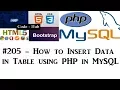 How to insert data into MySQL table using PHP part 1