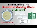 How to Make a Running Analog Clock in Excel