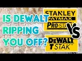 Is Dewalt Ripping You Off Dewalt T Stak vs Stanley Fatmax Pro-Stack