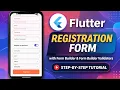 Flutter Registration Form with Form Builder Form Builder Validators Step by Step Tutorial