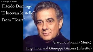 Plácido Domingo Puccini Tosca E Lucevan Le Stelle Italian English Persian Lyrics پوچینی توسکا 