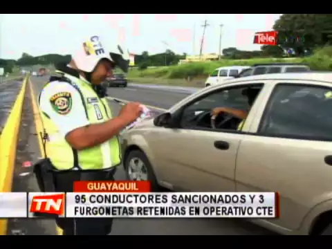 95 conductores sancionados y 3 furgonetas retenidas en operativo CTE
