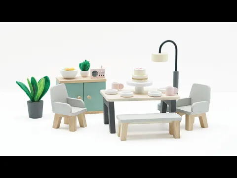 Wooden Dolls House Dining Room