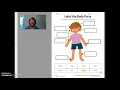 Activity 3 SS Label Body Parts jan 21 2021 week 2