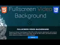 Responsive Fullscreen Background - HTML CSS