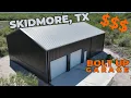 Bolt up Metal Building Pricing and Tour 40x60 Red Iron in Skidmore TX WolfSteel Buildings