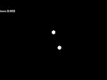 Simulation of gravity and 2-dimensional elastic collisions using C SFML