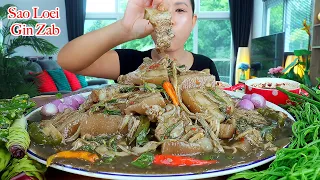 กินหมกหน่อไม้ใส่หมูสามชั้น ‼️แจ่วปลาร้า  ชะอม ผักมาเป็นสวนแซ่บๆจ้า