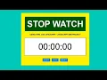 Stopwatch using HTML CSS Javascript Mini Javascript Projects for Beginners