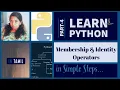 Membership and Identity Operators in Python Learn Python in Tamil Part 4