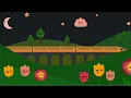 Brahms Lullaby for Babies - Dreamy Night Trains & Fireflies 🌙✨🌟