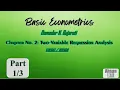 Basic Econometrics by D N Gujarati - Chapter 2 Two-Variable Regression Analysis
