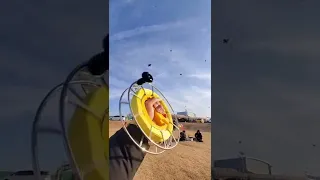 تحليق طائرات ورقية بشكل جميل جدا 