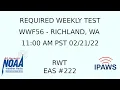 IPAWS Required Weekly Test - WWF56