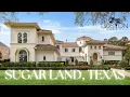 Touring a Massive Home in Sugar Land Texas USA Pool Courtyard Golf Course Houston Living