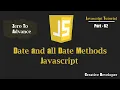 Javascript Date getDate getMonth getFullYear Javascript Tutorial