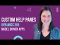 Custom Help Panes for Dynamics 365 and Model-Driven Apps