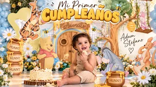 Vlog fiesta de Winnie Pooh- Primer año de mi bebé ✨🐻🍯🐝