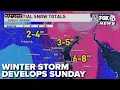 WEATHER ALERT DAYS Winter Storm Develops Sunday Afternoon In Maryland