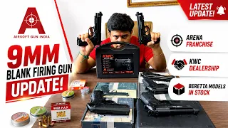 Blank Firing Gun India Latest Update 🇮🇳 | KWC Dealership & Arena Franchise |Beretta M9A3, M9A1 & PX4