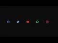 CSS Magic Line Icon Fill Hover Effects Social Media Buttons