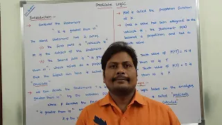 PART-1 INTRODUCTION TO PREDICATE LOGIC PREDICATE CALCULUS PREDICATE M PLACE PREDICATE