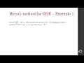 6 1 1 Heun s Method in solving ODE - Example 1