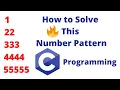 How to Solve this Number Pattern in For Loop Tamil Stack C Programming