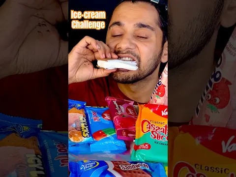 Unlimited Ice-cream Challenge #shorts #youtubeshorts #viral #icecream #food #challenge