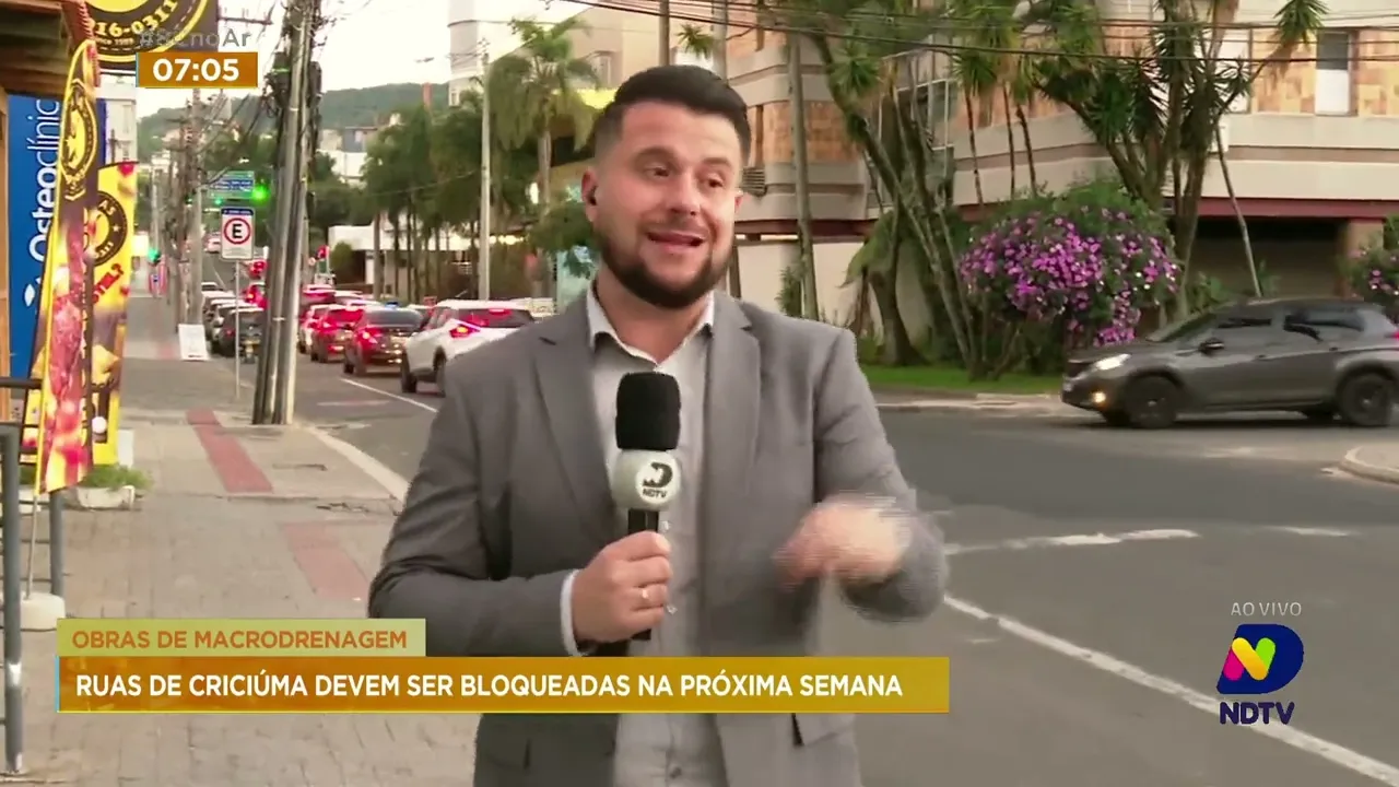 Ruas de Criciúma devem ser bloqueadas por conta de obras de macrodrenagem
