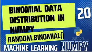 Binomial data distribution Numpy Python Numpy Library Tutorials