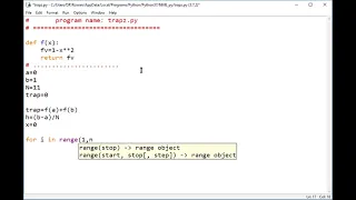 Trapezoidal Rule python program-1