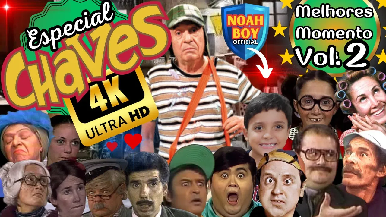 Especial CHAVES 4K | Melhores Momentos Vol. 2 | Versão Retrô | Risadas e diversão com NOAH BOY #fun