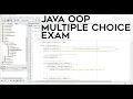 Java Program - Drivers Exam System OOP Multiple Choice File Saving
