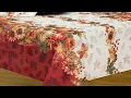 Elrene Home Fashions Elegant Woven Leaves Jacquard Damask Tablecloth 60 x 84 Oval IAmazon com