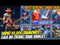 Download Lagu KAGET TIBA2 DAPAT 10.000 DIAMONDS! LANGSUNG BORONG SEMUA SKIN MOBILE LEGENDS