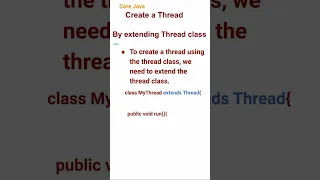Extending Thread Class to Create Thread 57